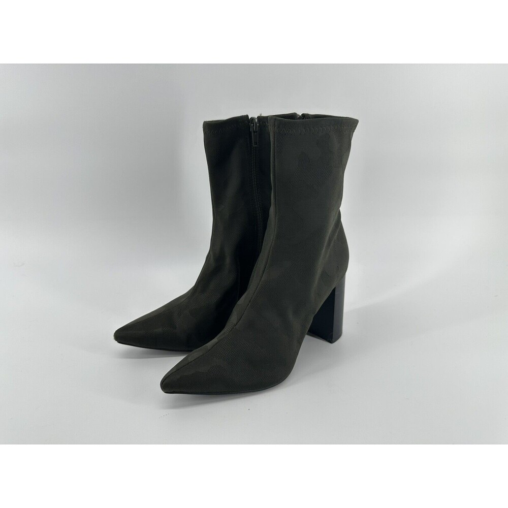 Jeffrey Campbell Size 6 M Sock Boots Siren Camouflage Heels Pointed Toe